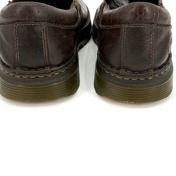 DOC MARTENS Brown Orson Leather Vintage Oxford AW004 Mens 10 US Slip-On Casual - Picture 4 of 11